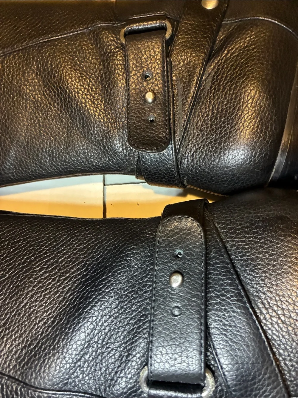 NWOT Nine West Black Over-the-Knee Buckle Riding Boots